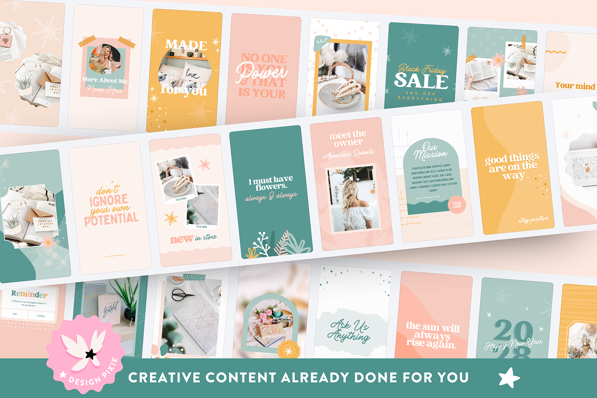 Enchanting Instagram Post Templates, a Social Media Template by Design Pixie (Photo 4 of 6)