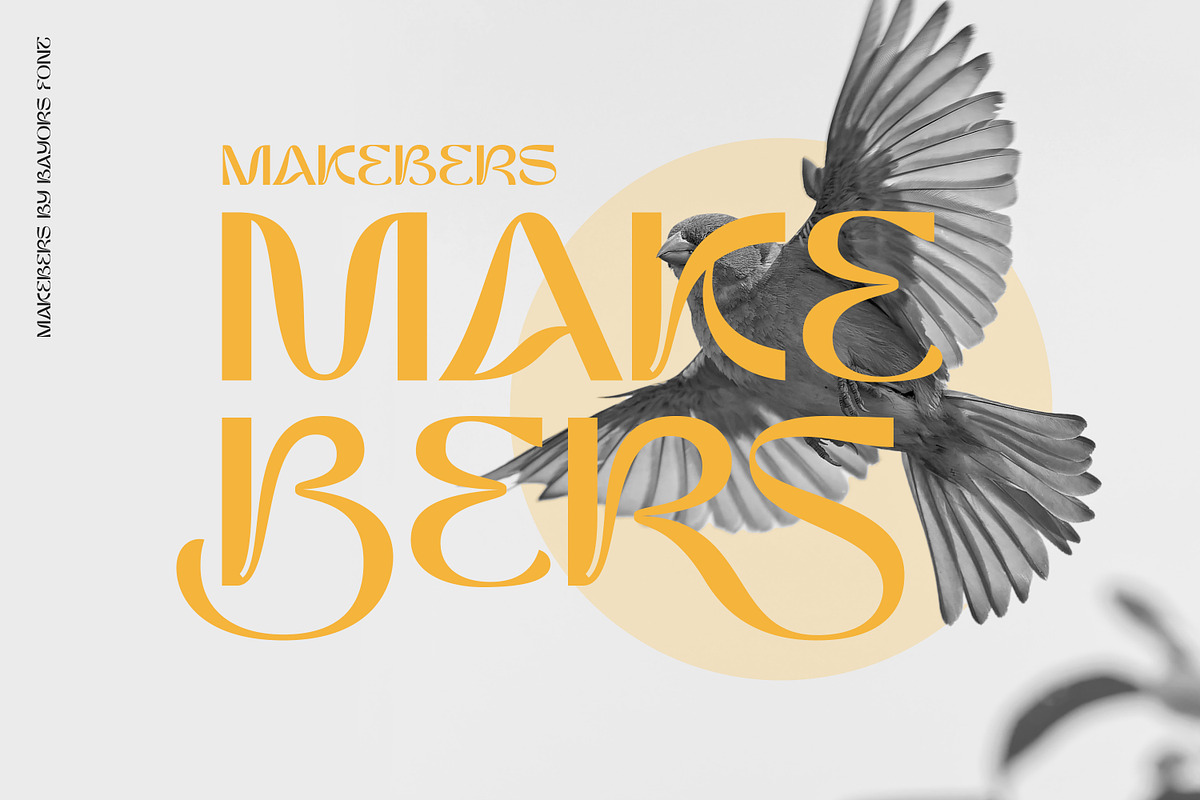 Bayors | Psychedelic Display font, a Sans Serif Font by Ekahermawan (Photo 7 of 14)