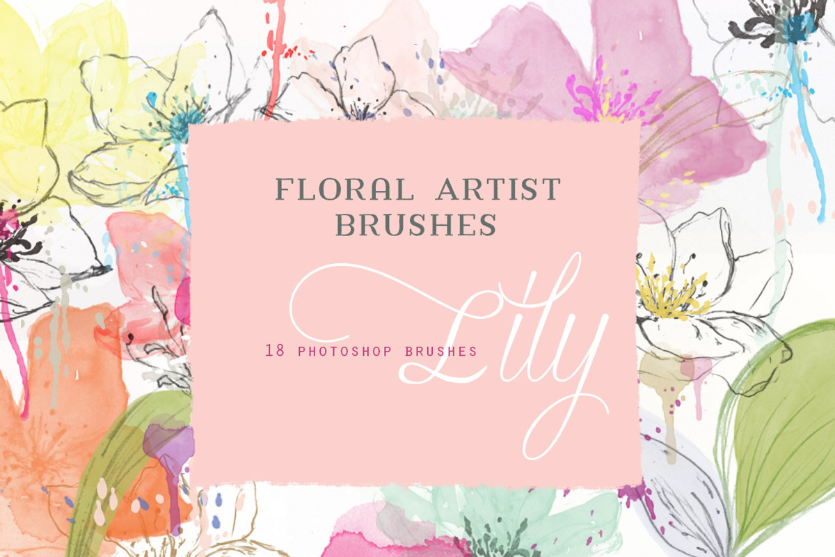 Floral Photoshop Brushes, a Brush Add-On by Create The Cut (Photo 1 of 5)