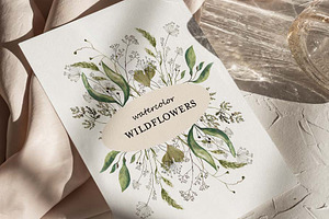 Watercolor Wildflowers. 1 Vol.