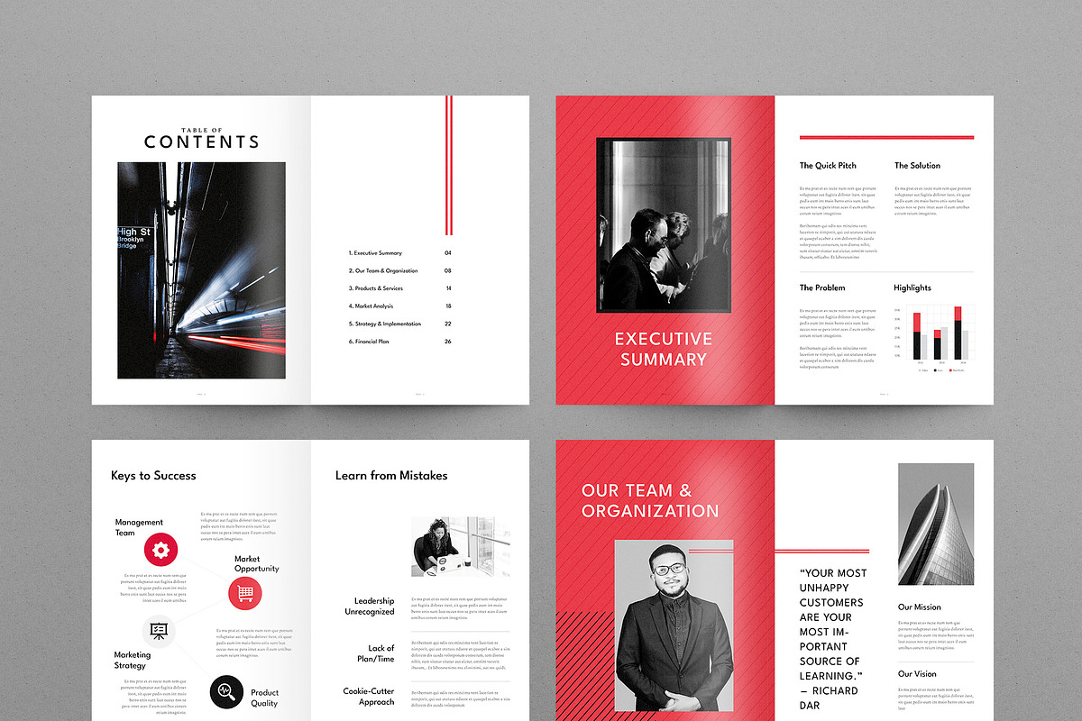 Business Plan | Docx | Canva | INDD, a Brochure Template by BrochuresFactory (Photo 3 of 7)