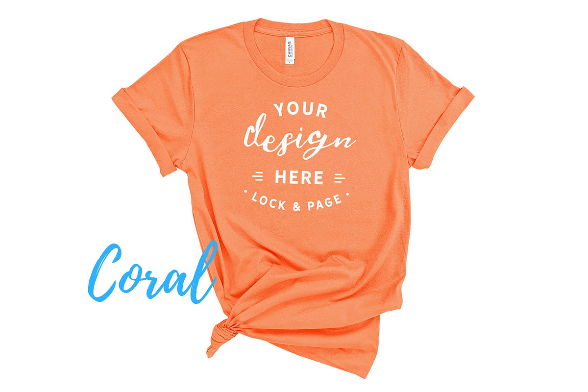 Bella Canvas TShirt Mockups On White, a Shirt Mockup by lock and page (Photo 47 of 92)