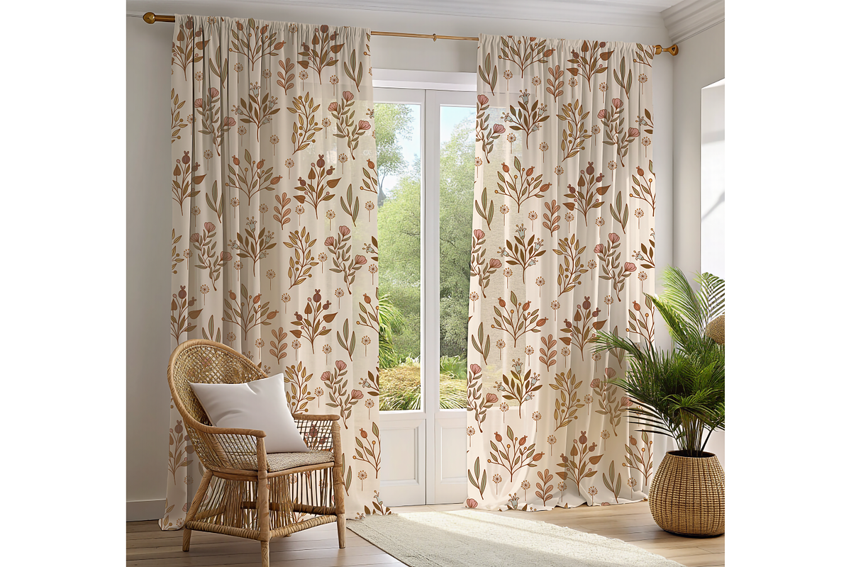 Rustic Blooms Seamless Pattern, a Pattern Graphic by OwlAndFern (Photo 14 of 14)