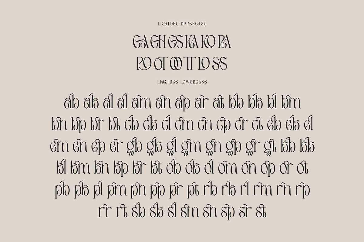 Caferinam Deco & Elegant Serif, a Serif Font by Cruzine (Photo 7 of 10)