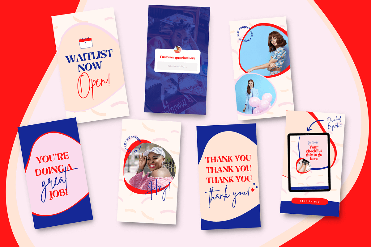 Bold Canva Instagram Story Templates, a Social Media Template by Kurly Creative (Photo 7 of 11)