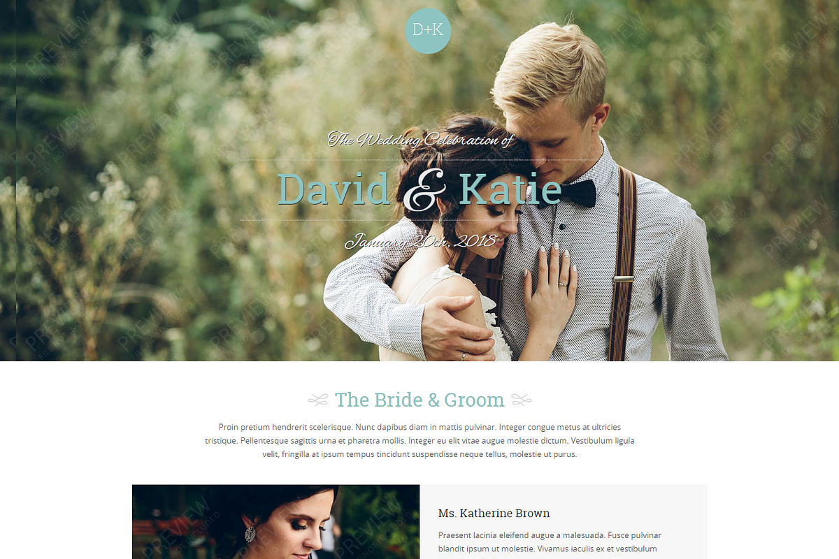 Bliss Joomla 3 Wedding Template, a Landing Page Template by webunderdog (Photo 2 of 2)