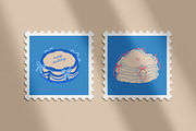 Vintage holiday cakes set, a Food Illustration by Good Studio (Thumbnail 9 of 9)