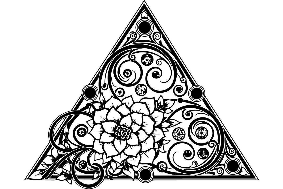 Decorative Celtic Triangle Floral, an Object Graphic by Creativeshirt (Photo 3 of 18)
