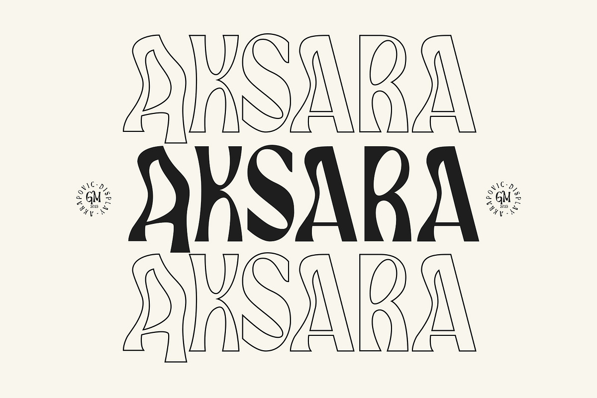 Akrapovic Font - Display, a Sans Serif Font by giemons™ (Photo 2 of 7)