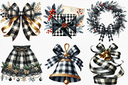 Watercolor Luxury Christmas Clipart, an Illustration by Canvas Craft (Thumbnail 3 of 8)