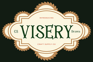 CS Visery Drawn, a Serif Font by Craft Supply Co.