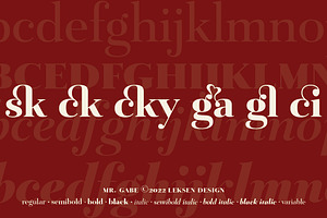 Mr Gabe Bold Italic