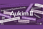 Aukim II Condensed, a Sans Serif Font by Aukimvisuel (Thumbnail 1 of 15)