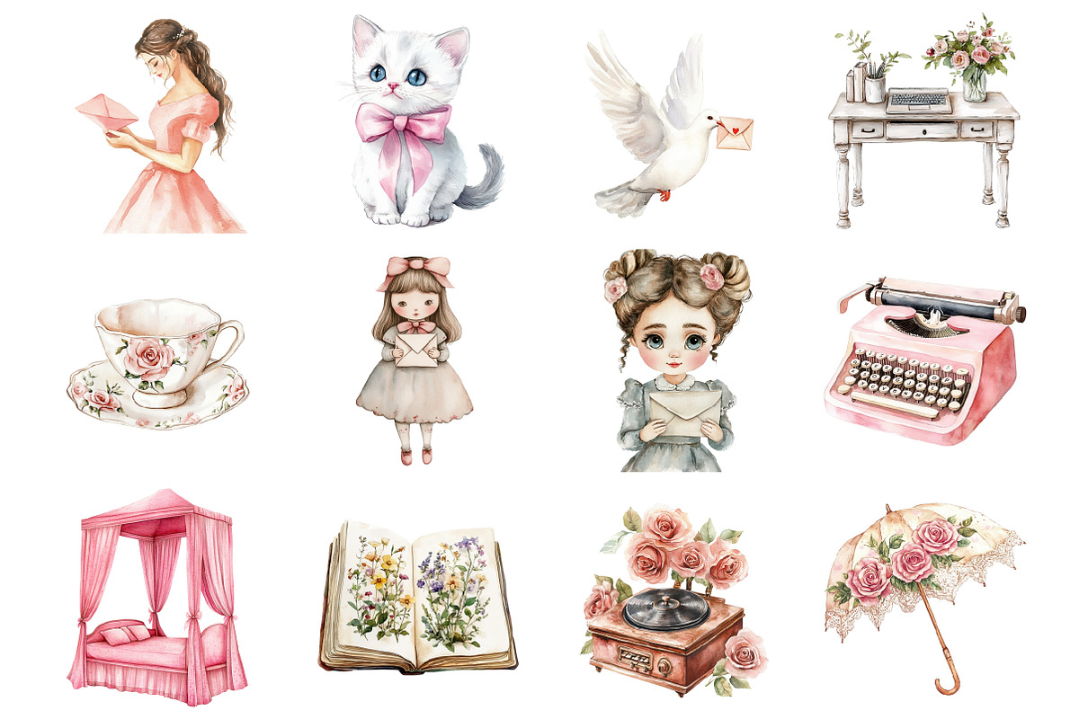 Valentine Love Clipart, an Illustration by Design Market (Photo 3 of 4)