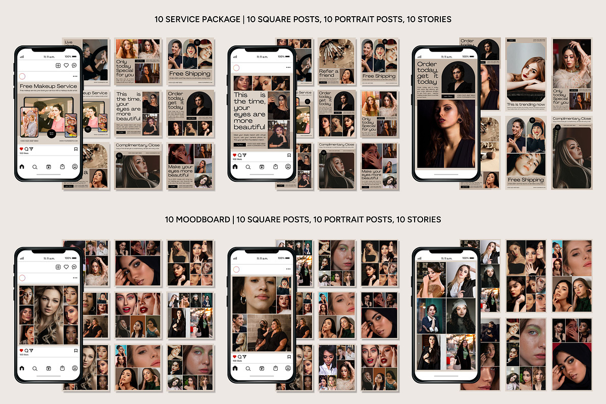 Makeup Canva Template, a Social Media Template by Kalubuak (Photo 8 of 10)