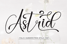 Astrid | Script Font