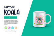 Cute cartoon koala. Tshirt, PNG., an Animal Illustration by KENO Mascots (Thumbnail 3 of 8)