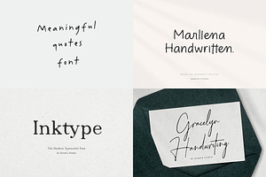 25 Modern Handwriting Font Bundle