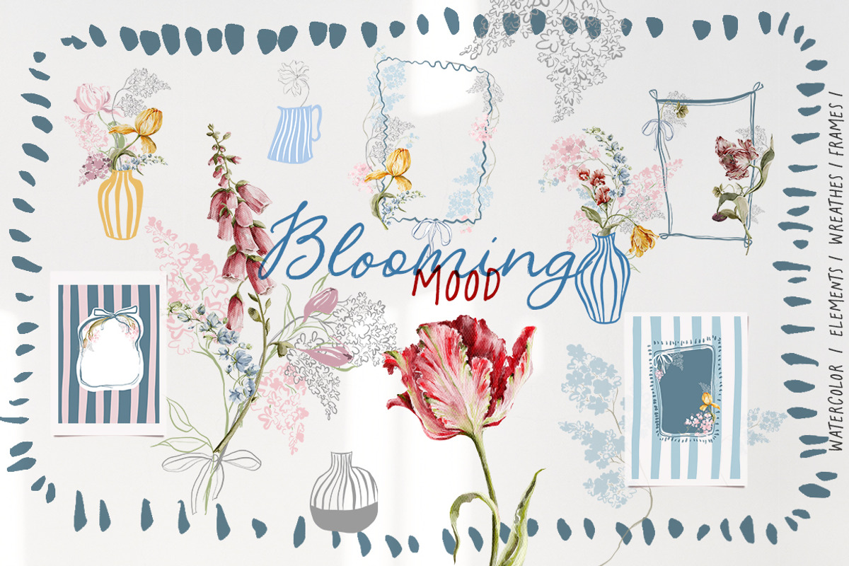Blossom mood Floral illustration, an Object Illustration by 60secondsArt (Photo 1 of 10)