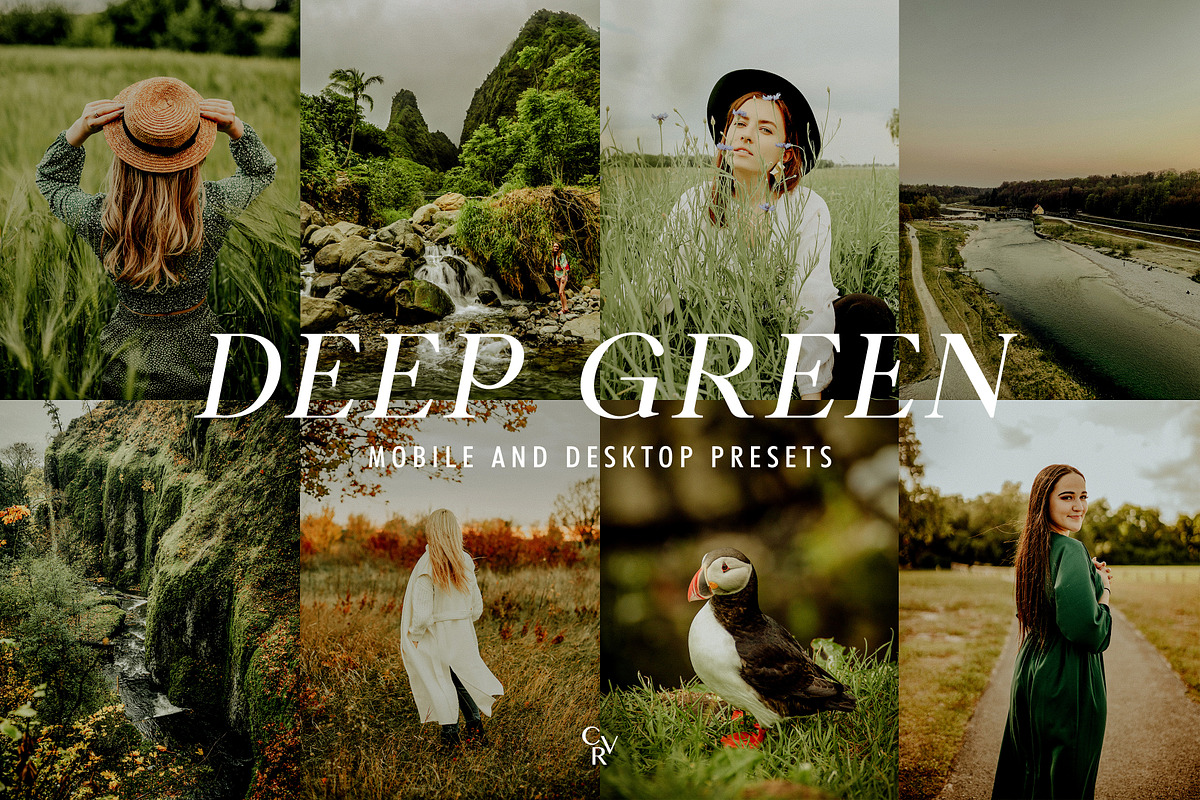 10 Deep Green Lightroom Presets, a Preset Add-On by CVR Presets (Photo 1 of 7)