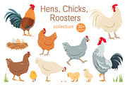Hens, Chicks and Roosters, an Icon by Elena Istomina (Thumbnail 1 of 6)