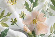 Blush Pink and White Floral Seamless, a Pattern Graphic by Pati Charm Studio (Thumbnail 6 of 7)