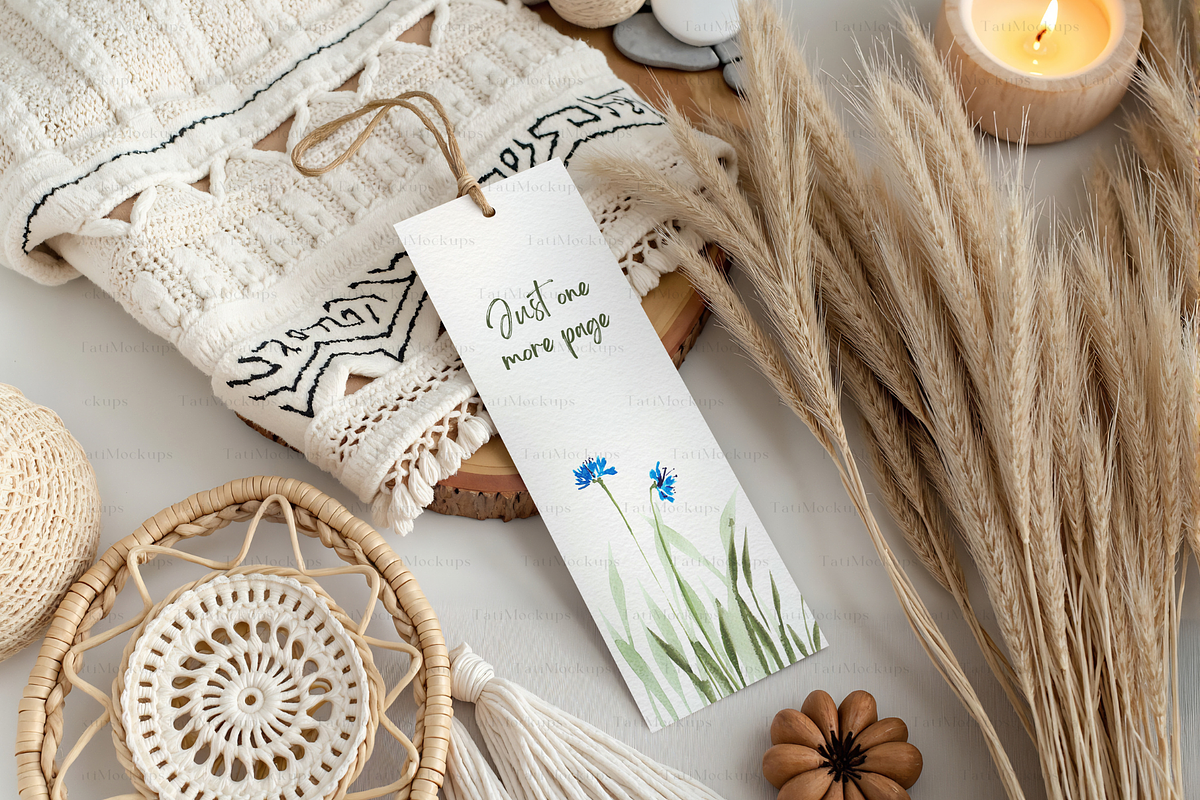 Paper Bookmark Blank Mock Up, a Product Mockup by TatiMockup (Photo 4 of 4)