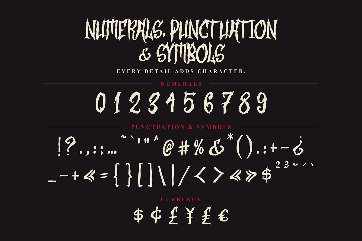 Death Curse - Gothic Horror Font, a Blackletter Font by agnyhasyastudio (Photo 15 of 17)