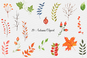 Watercolor Autumn Fall Illustration