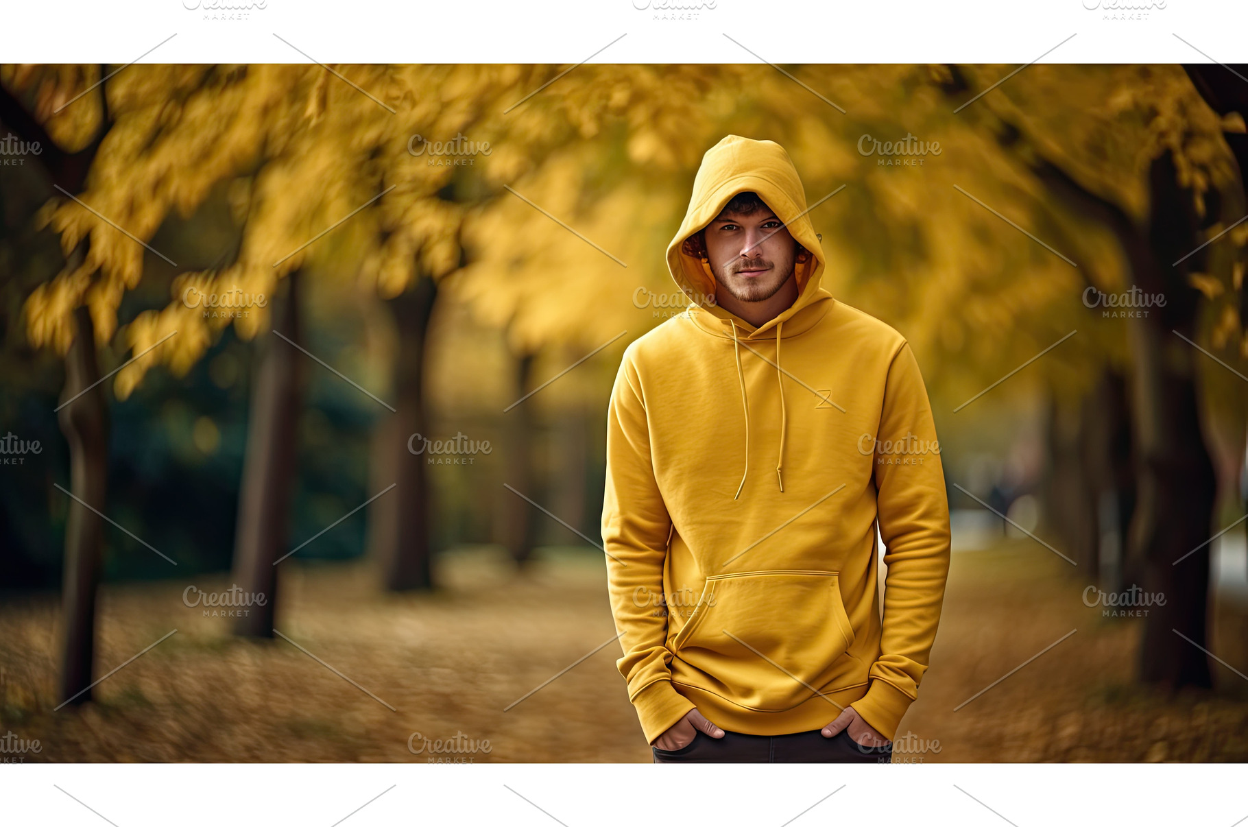 comfortable yellow hoodie ai, a Nature Photo by pikepicture