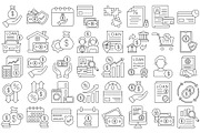 Credit Card Loan Vector Icons Set, an Outline Icon by Vector Portal (Thumbnail 5 of 5)