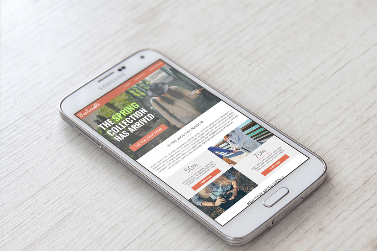 Fashion & Clothing Email Newsletter, an Email Template by VectorBurn (Photo 2 of 3)