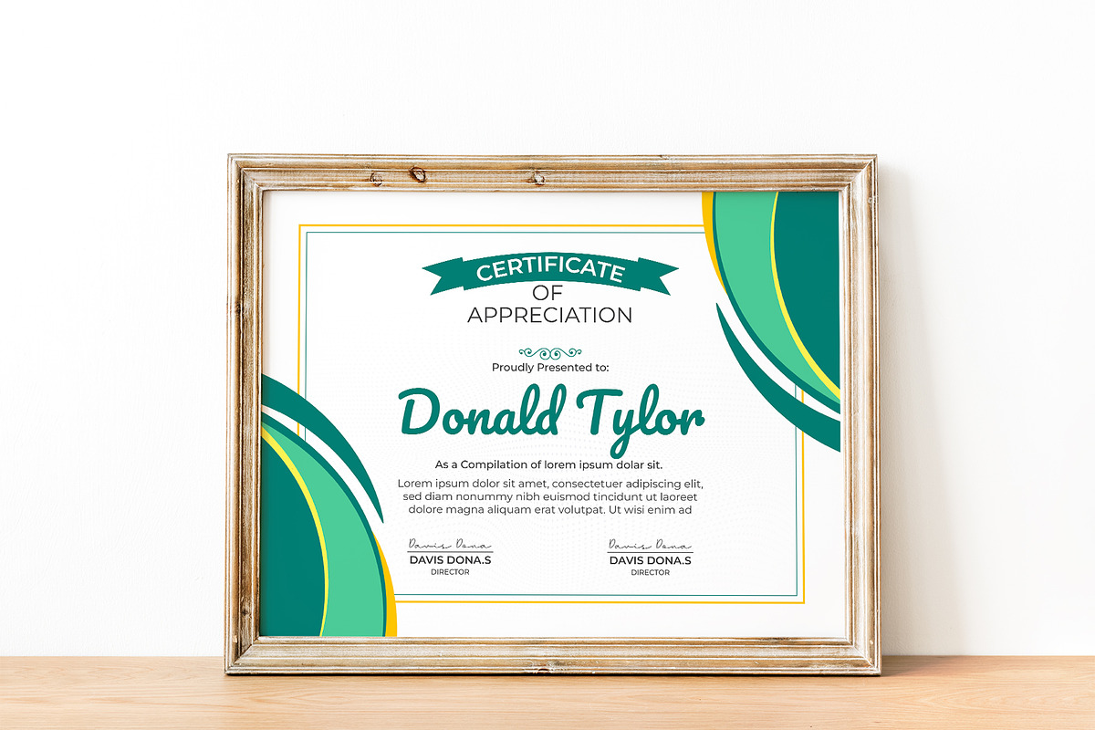 Luxury And Modern Style Certificate, a Stationery Template by MRI STUDIO (Photo 6 of 13)