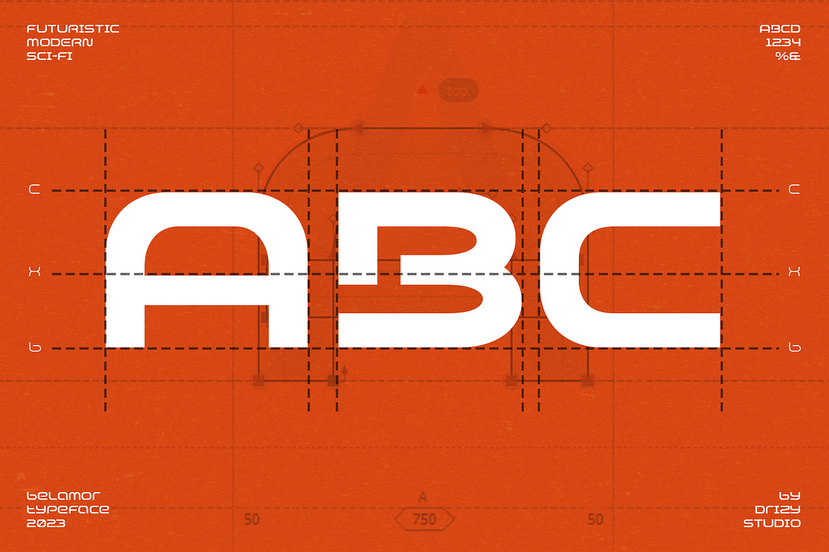 Belamor - Futuristic Variable Font, a Sans Serif Font by Drizy (Photo 2 of 10)