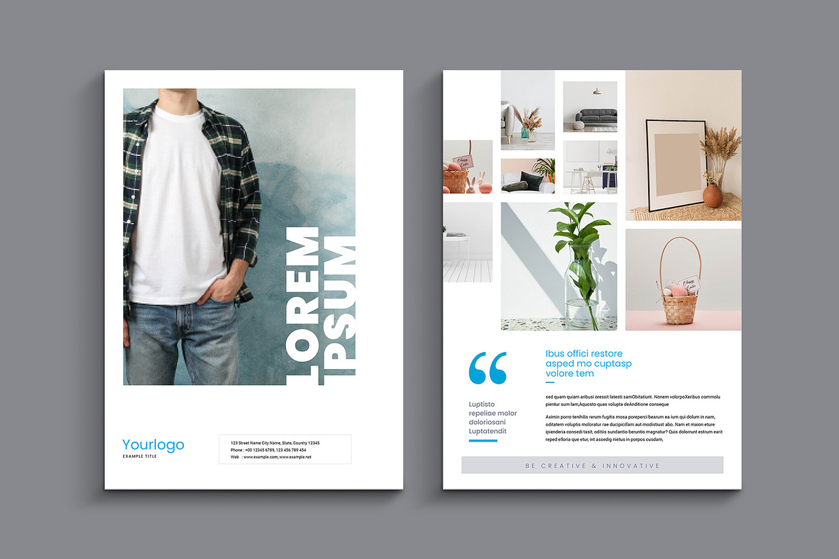 Minimalist Protfolio 3in 1 Flyer, a Flyer Template by evgenystudio (Photo 1 of 3)