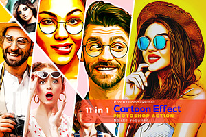 Turn Photos into a Cartoon, an Action Add-On by Photoshop Action