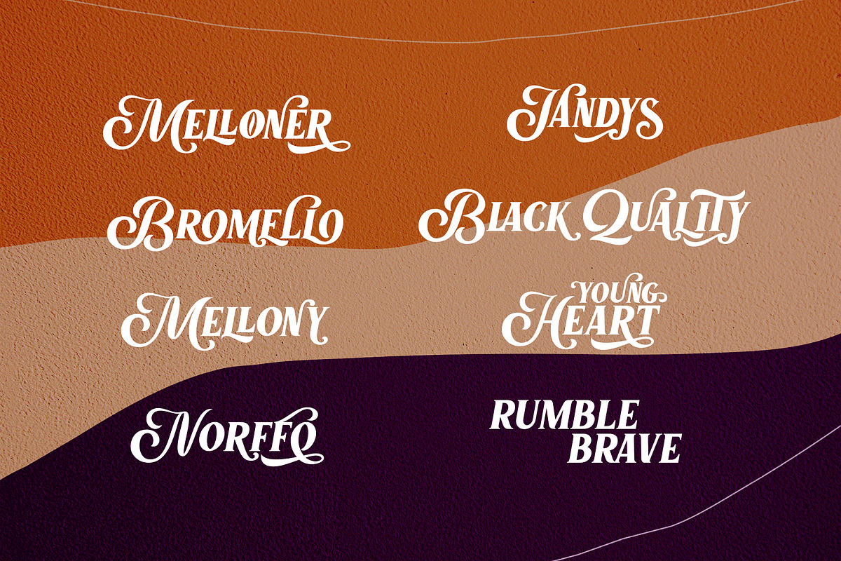 Marons font preview 3