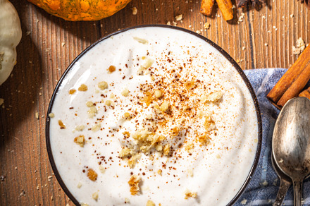 Homemade pumpkin spice yogurt, a Food & Drink Photo by Rimma