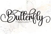 Butterfly | Script Font, a Handwritten Font by Scratchones (Thumbnail 1 of 9)