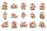 Whimsical Flowers Spring Clipart, an Illustration by GatewayDesign (Thumbnail 3 of 3)