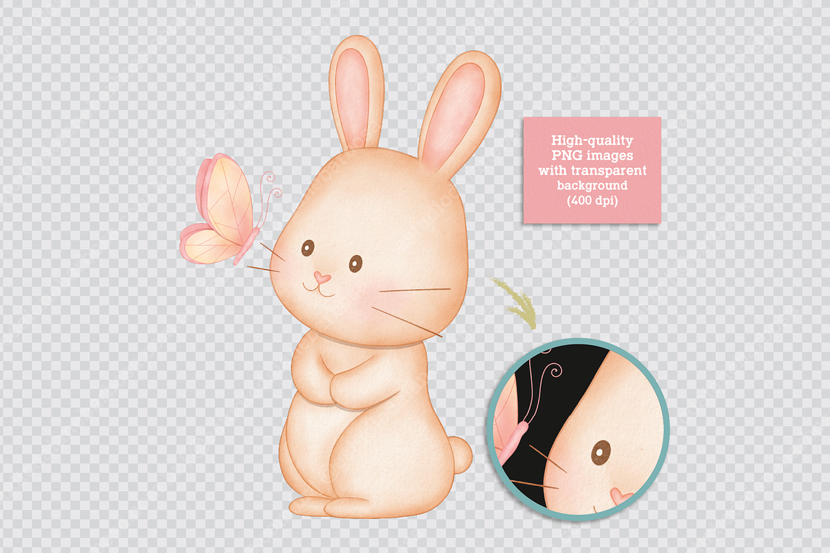 Easter Garden - Cliparts Set, a Seasonal Illustration by Estudio Daiane Barbosa (Photo 9 of 10)