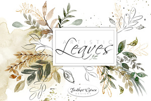 Watercolor Leaves & Washes