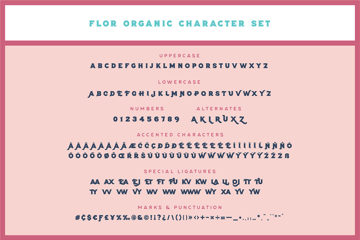 Flor Layered Font + Extras, a Font by Shoutbam (Photo 18 of 20)