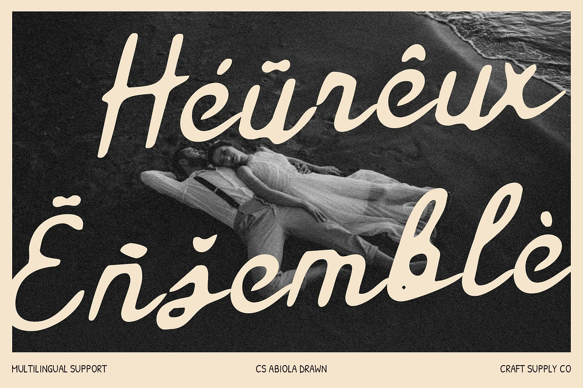 CS Abiola Drawn, a Script Font by Craft Supply Co. (Photo 7 of 8)