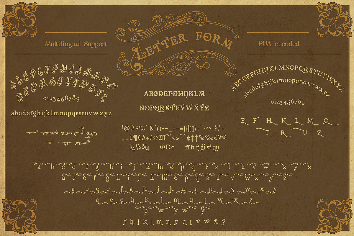 Renaissance Garden - Layered font preview 4