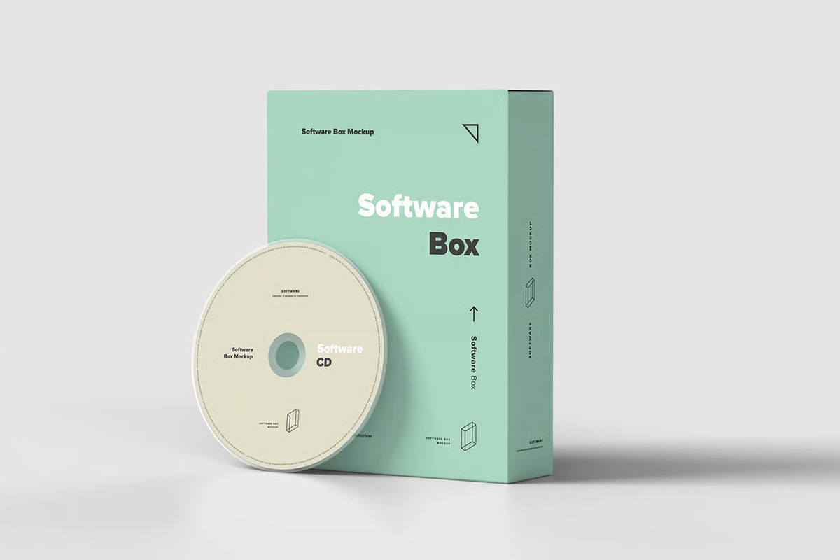 Software Box Mock-up, a Product Mockup by zippypixelstudio (Photo 3 of 16)