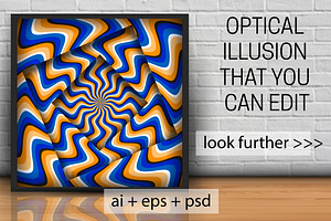 Optical Illusion Moving Frame Pictur