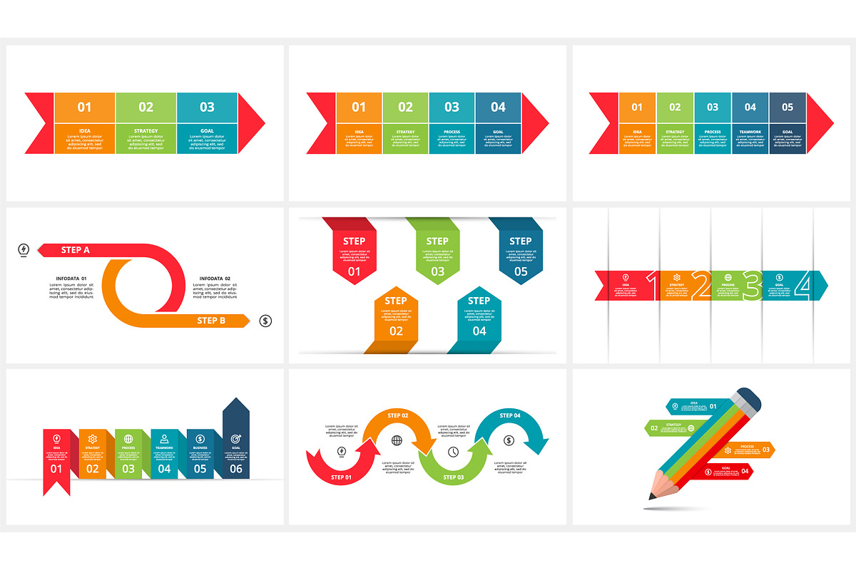 Arrows Presentation Canva Template preview 4