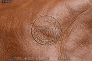Leather Emboss Logo Mockup Set, an Advertising Mockup by graphypix (Thumbnail 6 of 7)