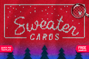 CHRISTMAS SWEATER Photoshop Template, a Plug-in Add-On by Graphic Spirit